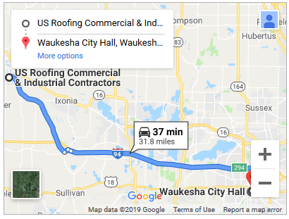 Commercial roof repair in Waukesha Wisconsin