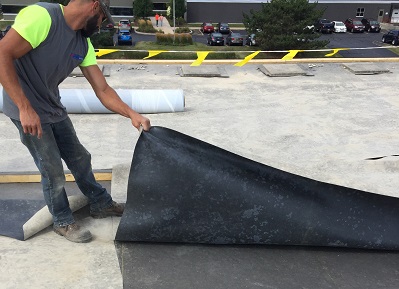 Flat roof membrane replacement Commercial roof replacement in Beaver Dam WI