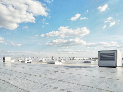 Industrial roofing company specializing in watertight flat roof systems in Wisconsin