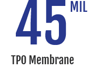 45 mil TPO Membrane